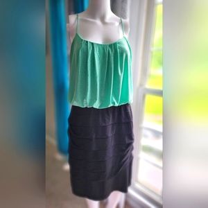 Teal Shimmer Cocktail Dress